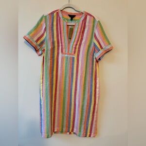 J. Crew Colorful Line Casual Dress